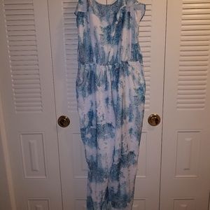 Blue and white jumper